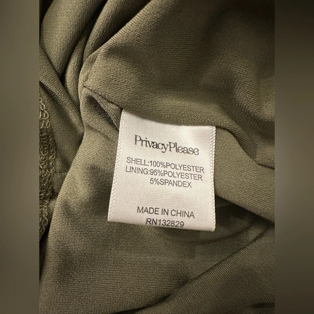 Privacy Please Gyle mini dress metallic olive - Picture 7 of 8